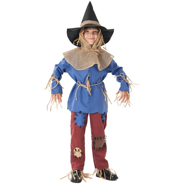 Roliga Scarecrow-kostymer Wicked Scarecrow Dress-up för barn M