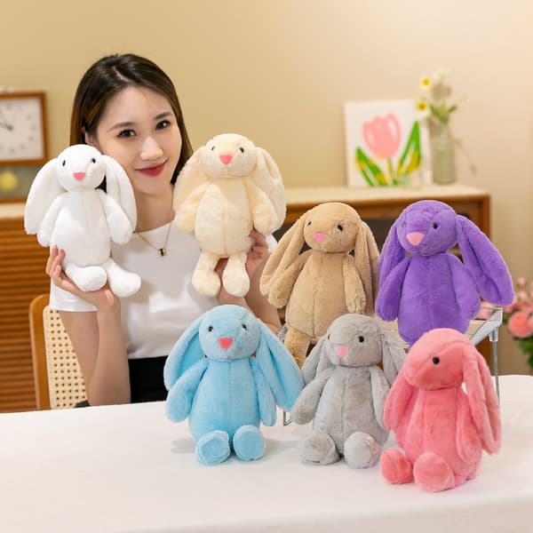 Long Ear Bunny Rabbit påsk tecknade leksaksdockor för barn khaki 65cm