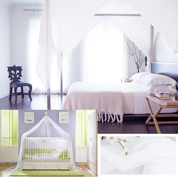 Läpinäkyvät Sängyn Verhot White