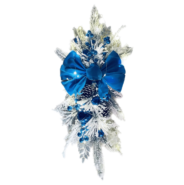 Upplyst julpynt för trappor blue