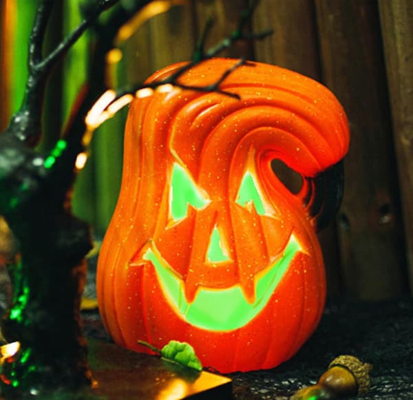 Halloween LED Pumpa Ljus Lyssna Upp Jack O Lantern Pumpa Colored light Bent Melon