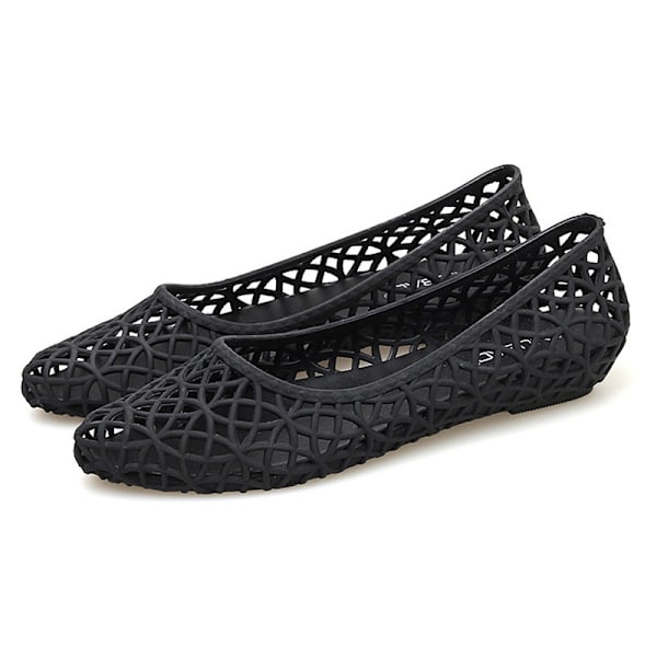 Sandaler til kvinder - Hule Strand Slip On Flats Black 38