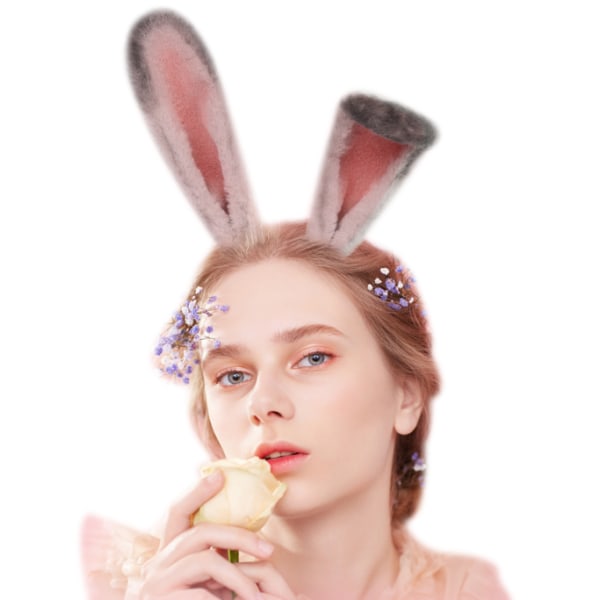 Bunny Easter Halloween Rabbit Costume Headwear grey