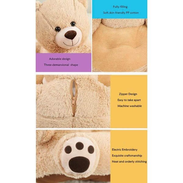Lasten Panda-Plush-Nojatuoli, Panda-Nojatuoli Lapsille Brown