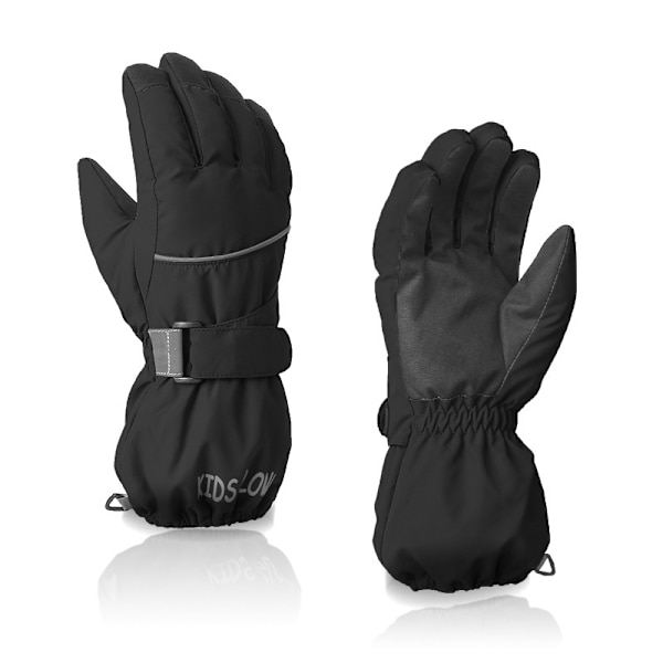 Vinterhandskar för barn Skidhandskar Black 4-6Y