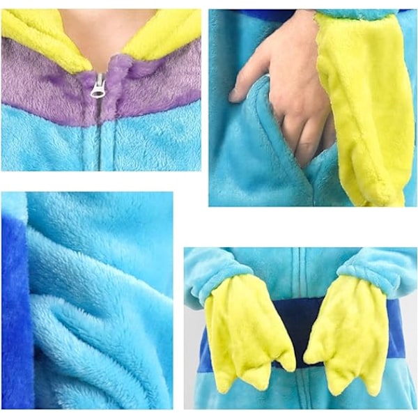 Unisex Vuxen Onesie Pyjamas Jul Flanell Cartoon Average