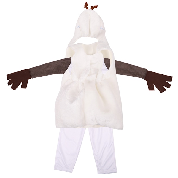 Snögubbe Kostym Pojkar Halloween Cosplay Jumpsuit M