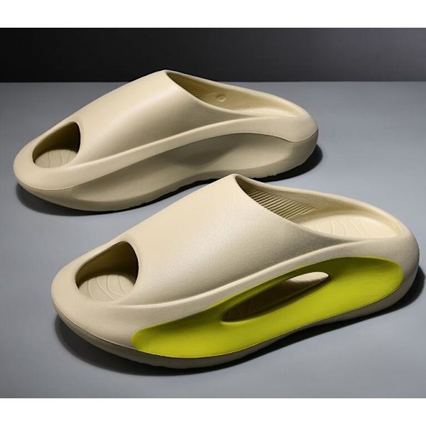 Herrar Casual Ytterkläder Tjocka Botten Svala Tofflor Khaki 38-39