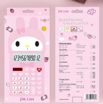 Kompakt Sanrio-räknare med 12-siffrig LCD-display Style 3