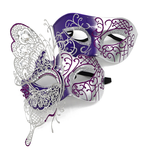 Butterfly Lady Masquerade Halloween Party Mask purple