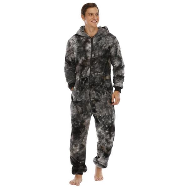 En pyjamas med huva för män M