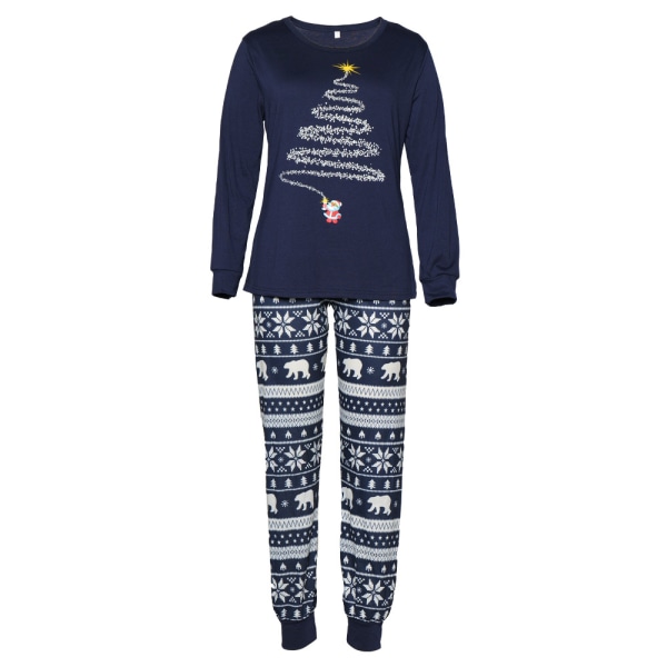 Julpyjamas för familjen, matchande familjens jul-PJ-set Blue Child 7T