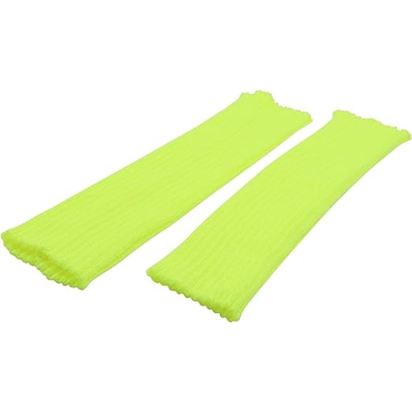 Damernas Mode Benvärmare 80-tals Ribbade Stickade Benvärmare Fluorescent