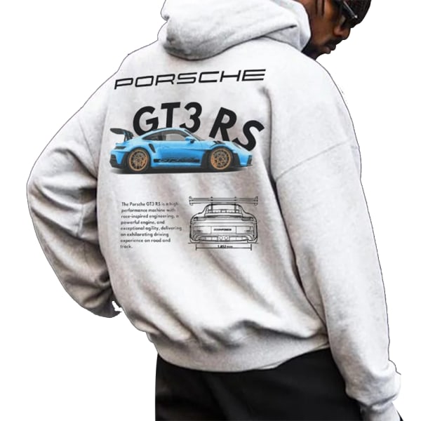 Mænds Setcar Porsche911 Print Hoodie Mænds og Kvinders Mode Hættetrøje Color11 XL