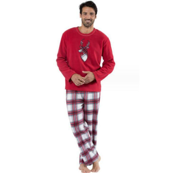 Joulupukki-Pyjamat Vanhemmille ja Lapsille Men M