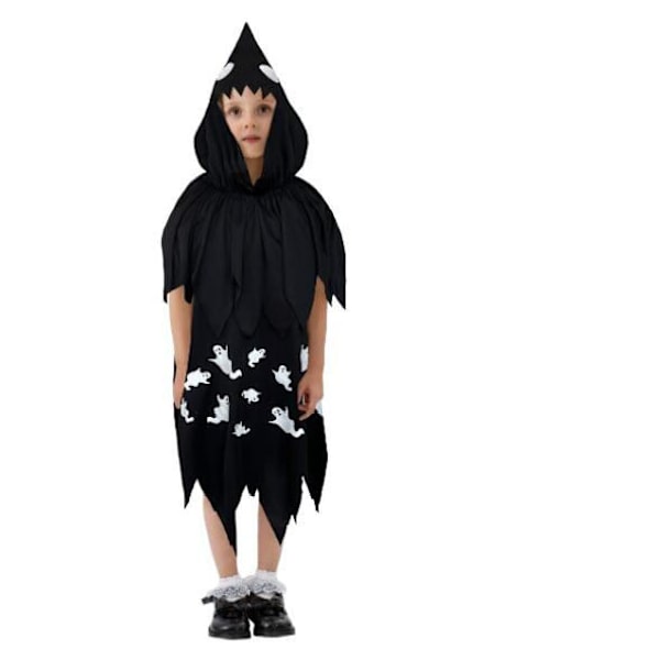 Halloween-kappe med hette for barn Black L