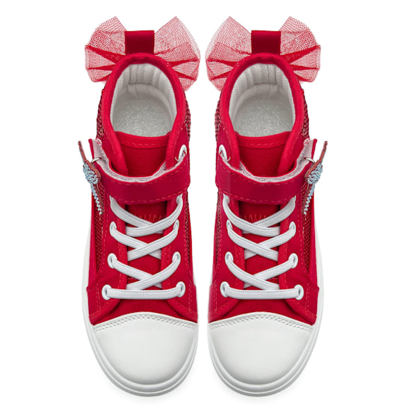 Flickor Bedårande Mode Höga Casual Canvas Sneakers red 34