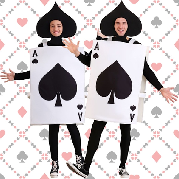 Ess af Spar Kostume Halloween Cosplay, 2 Dele