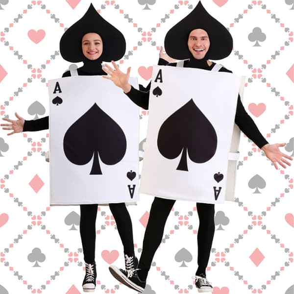 Ess av Spader Kort Kostym Halloween Cosplay, 2 delar