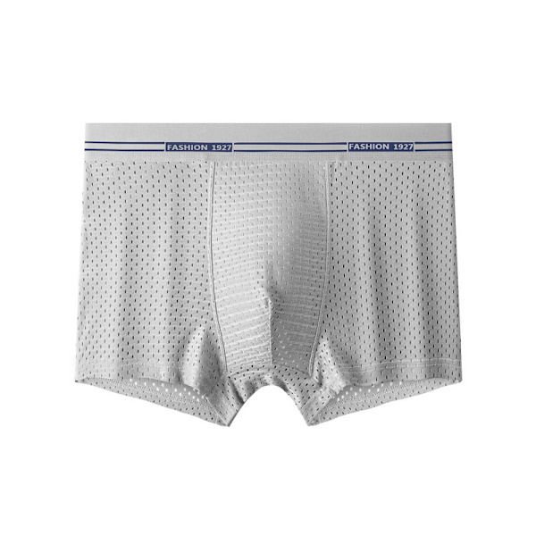 Herr Ice Silk Boxer Mesh Brief Andas Kyl Underkläder Light Grey 2XL