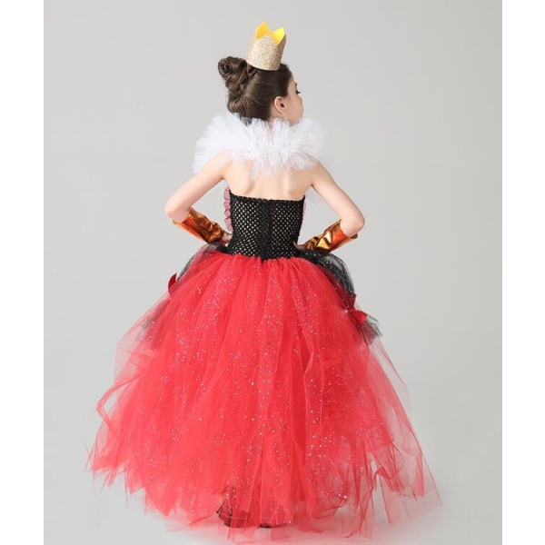 Halloween Dronning af Hjerter Puffy Kjole XL