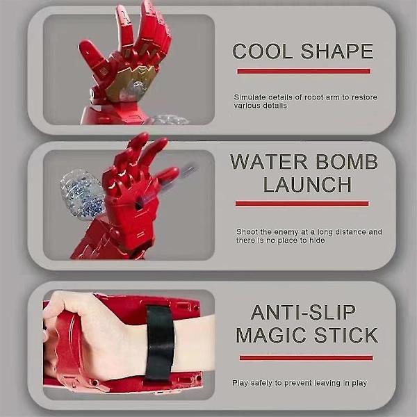 Elektrisk Iron Man Arm Launcher Blaster Leksaker Upgrade Edition