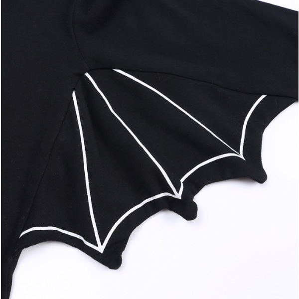 Baby Halloween Bat One-Piece Byxa Set black white M