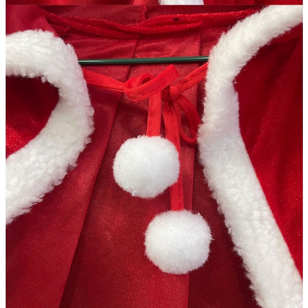 Vuxen barn jultomtens kappa med huva 80