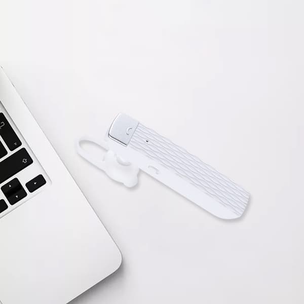 Trådløse Bluetooth-headset med enkelt øre til lastbilchauffører White
