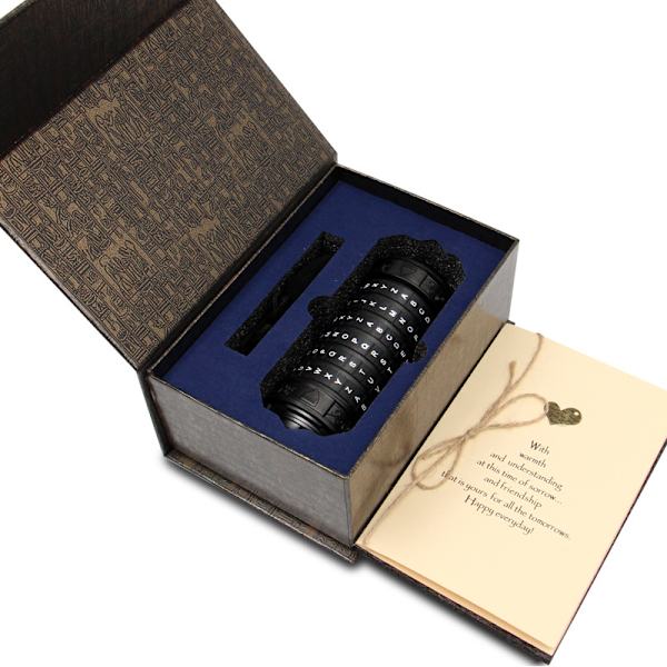 Da Vinci-kod Mini Cryptex Låspusselboxar med Dolda Fack Color 4