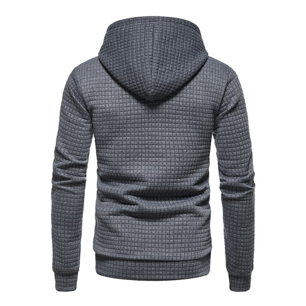 Långärmad tröja för män Casual hoodies dark grey L