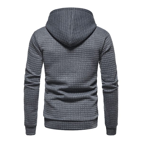 Långärmad tröja för män Casual hoodies dark grey XL
