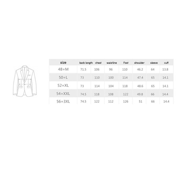 Herr svart printed kostym blazer M