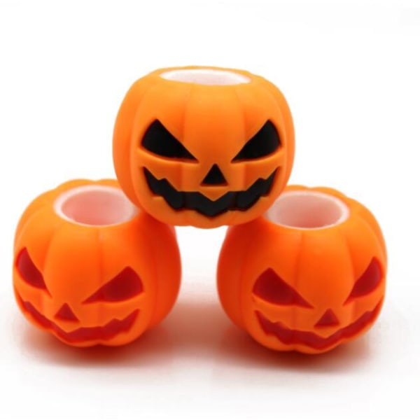 3 stk. Gresskarformet Squishy Stressavlastende Leke Cucurbit