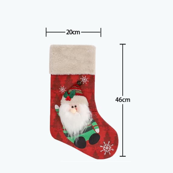 Julstrumpa för träddekoration, Julgodispåse Snowman