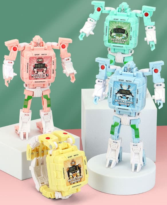 Robot Transformer Barnas Klokker Yellow