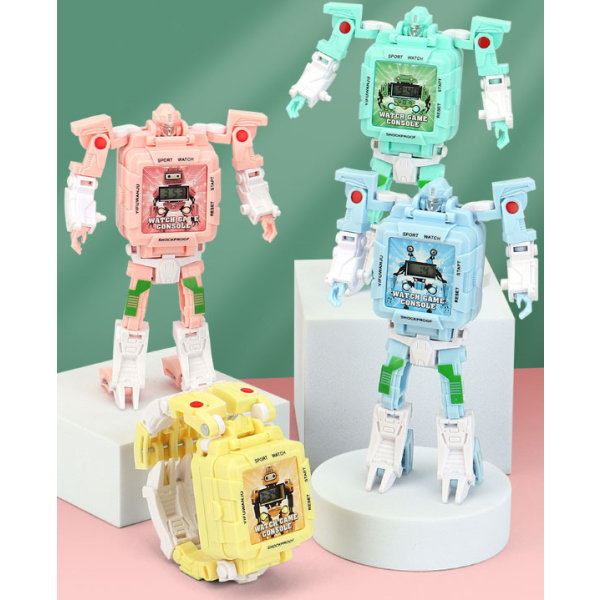 Robot Transformer Barnklocka Green