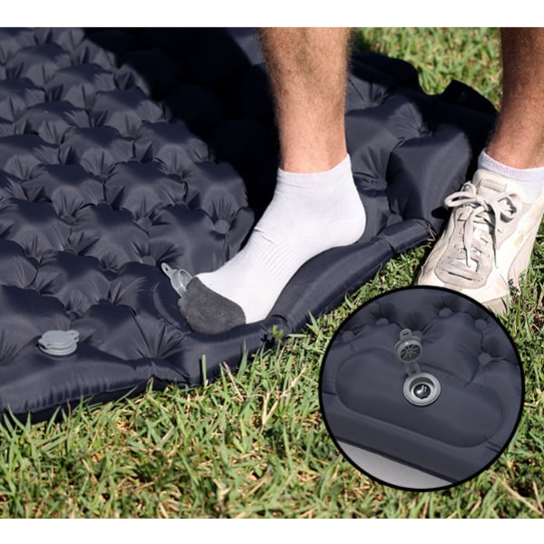 Sovsäckspåse Ultralätt Uppblåsbar Sovsäckspåse för Camping LT-04 Grey