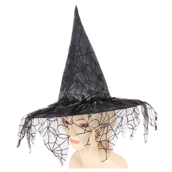 Halloween Heksehat Mesh Heksehat Black