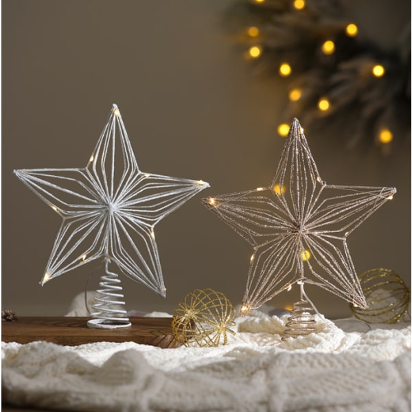 Xmas Treetop Star för julgransdekorationer style 5