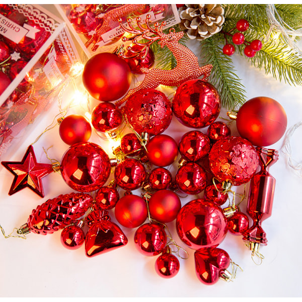 Julgranskulor för julgran red