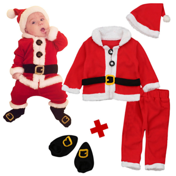 Jultomtekostym för barnen Tomteprydnad 70