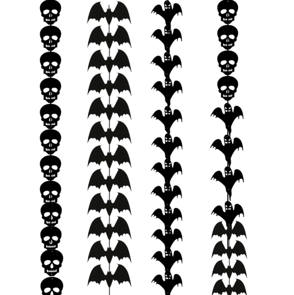 Halloween hängande prydnader med rep Ghost Bats hängande skyltar Style 3