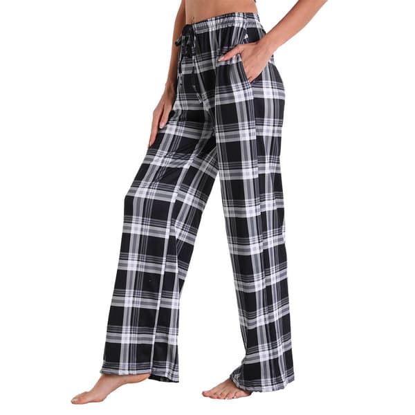 Dames Pyjamasbukser Stræk Lounge Bukser Black White S