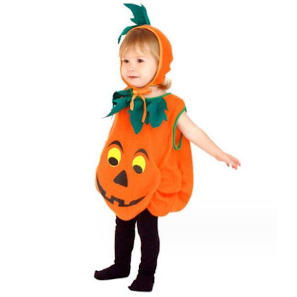 Halloween-kostym för bebisar - Pumpa med gratis hatt 130CM