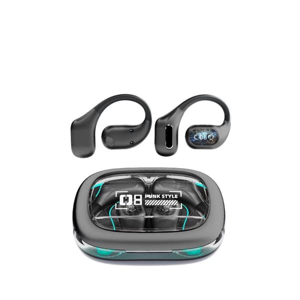 Trådløse ørepropper Bluetooth 5.3 Sportshodetelefoner Black