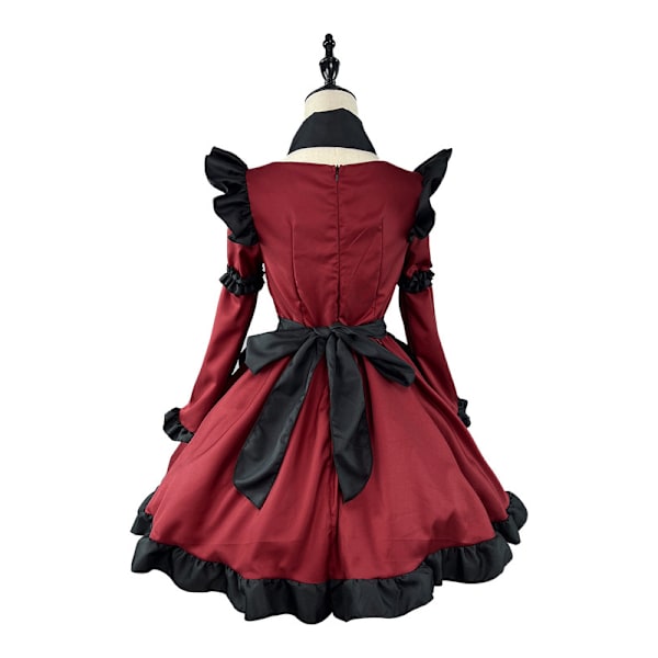 Kvinners Lolita Gotisk Kjole med Vintage Sløyfe Ruffel Steampunk Kjole 4XL