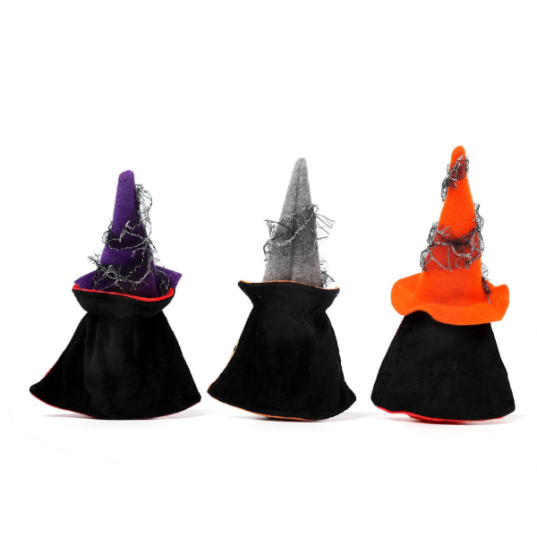 Halloween Dekorationer, Plys Hexe Figur Dekoration til Fest Grey