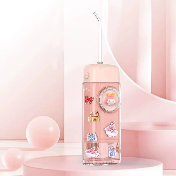 Kid Electric Oral Irrigator Bärbar sladdlös Dental pink