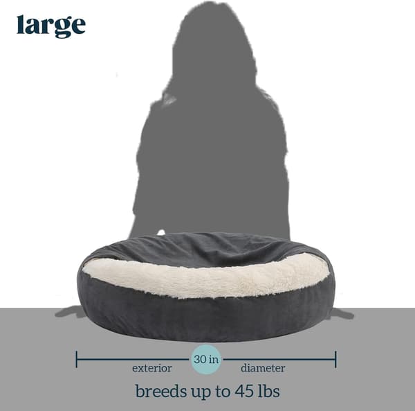 Liten Hundebed Kattebed med Hettesett L